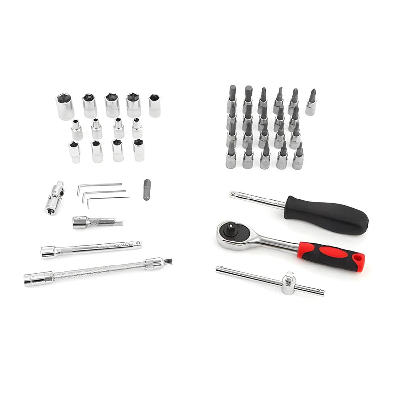 Kit de Ferramentas Profissional 46 Peças com Estojo – Soquetes, Chaves e Extensões para Reparos e Manutenção