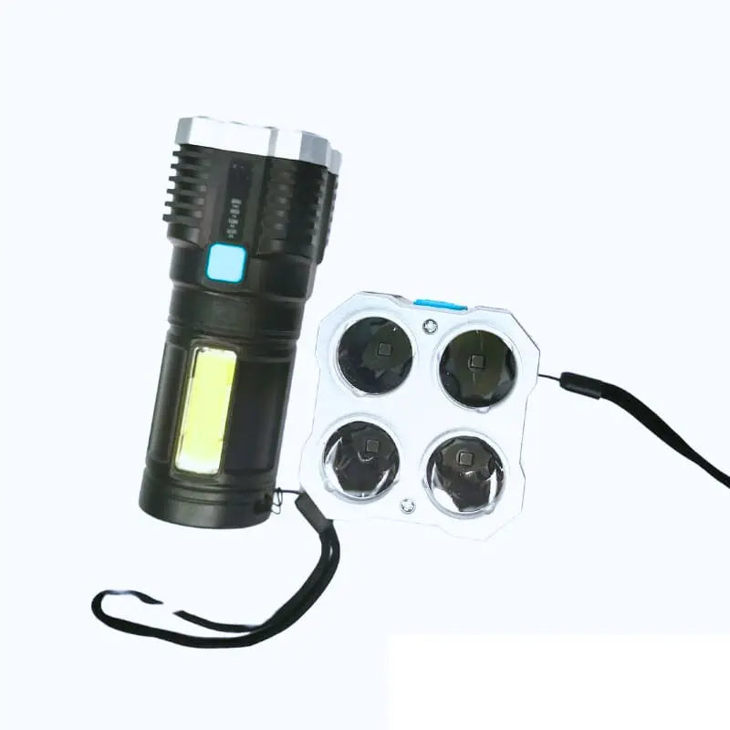 Lanterna LED Recarregável Super Potente 8100mAh – 4 Modos, Alcance 500m, Resistente à Água