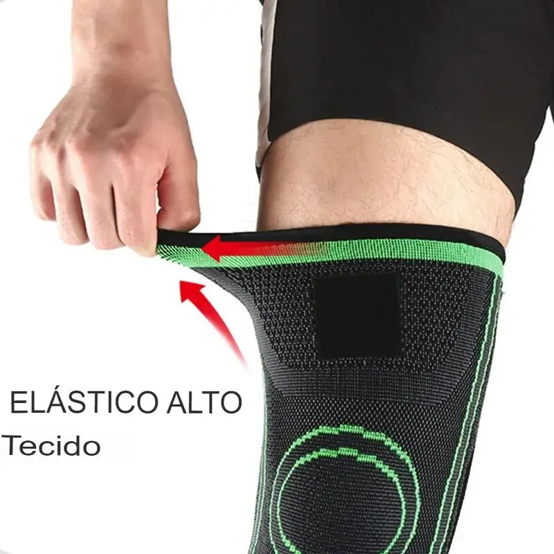 Kit 2 Joelheiras de Compressão com Alças Ajustáveis para Corrida, Treino e Esportes – Conforto e Suporte o Dia Todo