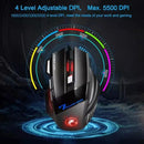 Mouse Gamer Profissional X7 – 3200DPI, LED Colorido e Botão Fire USB