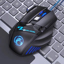 Mouse Gamer Profissional X7 – 3200DPI, LED Colorido e Botão Fire USB