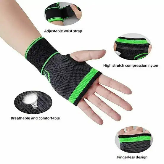 Munhequeira Ortopédica de Alta Compressão Ajustável – Suporte para Pulso, Prevenção de Tendinite e Alívio da Dor