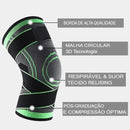 Kit 2 Joelheiras de Compressão com Alças Ajustáveis para Corrida, Treino e Esportes – Conforto e Suporte o Dia Todo