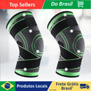 Kit 2 Joelheiras de Compressão com Alças Ajustáveis para Corrida, Treino e Esportes – Conforto e Suporte o Dia Todo