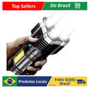 Lanterna LED Recarregável Super Potente 8100mAh – 4 Modos, Alcance 500m, Resistente à Água