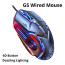 Silver Eagle G5 | Mouse Gamer Silencioso com 6 Botões + Iluminação RGB | Precisão, Estilo e Zero Ruído!