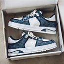 Tênis Casuais Masculinos em Couro – Respirável, Antiderrapante e Sola Macia – Sapato Esportivo de Outono Estilo Fashion e Skate