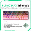Teclado Gamer Mecânico Wireless 60% Akko MonsGeek FUN60 PRO&MAX HE com Switch Magnético e Rapid Trigger 8K