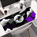 Black and White Mouse Pad Office PC Gamer Cabinet Luffy Mousepad Anime Custom Keyboard Rug Laptop Desk Mat Gaming Accessories