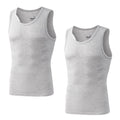 Kit 2 Regatas Masculinas Sem Manga Academia – Camiseta Dry Fit Compressão em Fibra de Bambu Premium