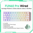 Teclado Gamer Mecânico Wireless 60% Akko MonsGeek FUN60 PRO&MAX HE com Switch Magnético e Rapid Trigger 8K