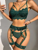 Conjunto Sexy Babydoll com Renda – Sutiã e Calcinha Transparente de Arrasar