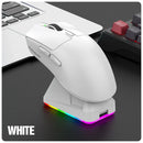 X11 PAW3311 Mouse sem fio tri-modo Bluetooth Mouse para jogos 12000 DPI RGB Touch Base de carregamento magnética BT/2.4G/com fio