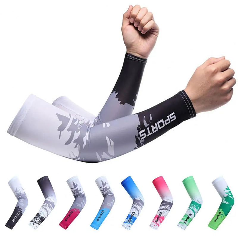 Manguito de Proteção Solar UV Unissex – Respirável, Antiderrapante e Confortável para Ciclismo, Corrida e Atividades ao Ar Livre | 1 Par