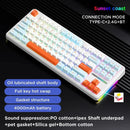 F87 Pro RGB | Teclado Mecânico AULA Gamer 87 Teclas, Bluetooth/USB/2.4G, Super Silencioso + HotSwap