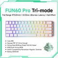 Teclado Gamer Mecânico Wireless 60% Akko MonsGeek FUN60 PRO&MAX HE com Switch Magnético e Rapid Trigger 8K
