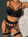 Conjunto Sexy Babydoll com Renda – Sutiã e Calcinha Transparente de Arrasar