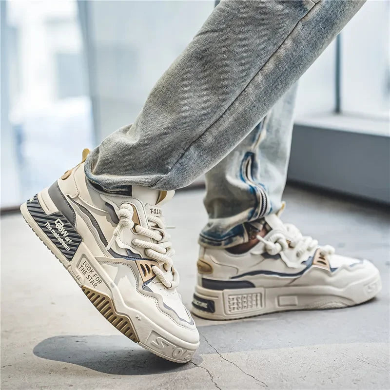 Tênis Masculino Fashion | Confortável com Sola Macia | Tênis de Corrida e Casual para Outono