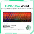 Teclado Gamer Mecânico Wireless 60% Akko MonsGeek FUN60 PRO&MAX HE com Switch Magnético e Rapid Trigger 8K