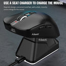 X11 PAW3311 Mouse sem fio tri-modo Bluetooth Mouse para jogos 12000 DPI RGB Touch Base de carregamento magnética BT/2.4G/com fio