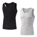 Kit 2 Regatas Masculinas Sem Manga Academia – Camiseta Dry Fit Compressão em Fibra de Bambu Premium
