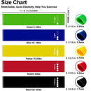 Bandas Elásticas de Resistência | Faixa Elástica TPE para Treino de Força, Yoga e Academia