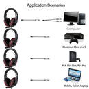 Fone de Ouvido Gamer com Fio 3.5mm com Microfone para PS4, PC e Celular – Headset para Jogos e Músicas