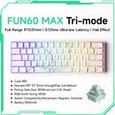 Teclado Gamer Mecânico Wireless 60% Akko MonsGeek FUN60 PRO&MAX HE com Switch Magnético e Rapid Trigger 8K