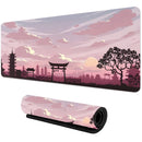 Mouse Pad Gamer SAKURA – Grande, Antiderrapante, com Borda Costurada e Estampa Sakura | Ideal para Jogos e Trabalho