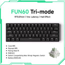 Teclado Gamer Mecânico Wireless 60% Akko MonsGeek FUN60 PRO&MAX HE com Switch Magnético e Rapid Trigger 8K
