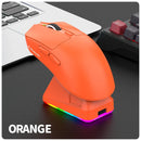 X11 PAW3311 Mouse sem fio tri-modo Bluetooth Mouse para jogos 12000 DPI RGB Touch Base de carregamento magnética BT/2.4G/com fio