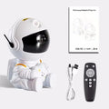 Projetor Estelar Astronauta Galaxy – Luminária LED RGB com Controle Remoto, Decoração de Céu Estrelado para Quarto e Presentes Criativos