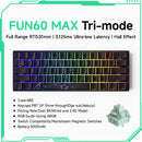 Teclado Gamer Mecânico Wireless 60% Akko MonsGeek FUN60 PRO&MAX HE com Switch Magnético e Rapid Trigger 8K