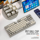 M87 Wireless Keyboard – Teclado Gamer Sem Fio 87 Teclas | Dual Mode, RGB Rainbow & PBT Premium