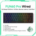 Teclado Gamer Mecânico Wireless 60% Akko MonsGeek FUN60 PRO&MAX HE com Switch Magnético e Rapid Trigger 8K