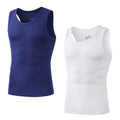 Kit 2 Regatas Masculinas Sem Manga Academia – Camiseta Dry Fit Compressão em Fibra de Bambu Premium