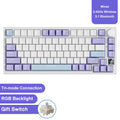Teclado Mecânico Ajazz AK820/AK820 Pro – RGB, Hot-Swap, Gasket Mount, Tela TFT, Wireless + USB-C e Bateria 4000mAh