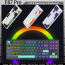 F87 Pro RGB | Teclado Mecânico AULA Gamer 87 Teclas, Bluetooth/USB/2.4G, Super Silencioso + HotSwap