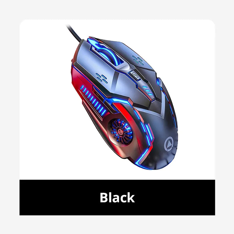 Silver Eagle G5 | Mouse Gamer Silencioso com 6 Botões + Iluminação RGB | Precisão, Estilo e Zero Ruído!