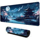 Mouse Pad Gamer SAKURA – Grande, Antiderrapante, com Borda Costurada e Estampa Sakura | Ideal para Jogos e Trabalho