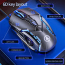Silver Eagle G5 | Mouse Gamer Silencioso com 6 Botões + Iluminação RGB | Precisão, Estilo e Zero Ruído!
