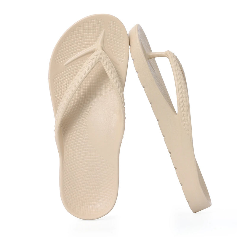 Crestar chinelos ortopédicos, verão novas sandálias eva para alívio da fascite plantar conforto unisex antiderrapante chinelos de praia
