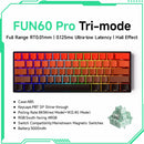 Teclado Gamer Mecânico Wireless 60% Akko MonsGeek FUN60 PRO&MAX HE com Switch Magnético e Rapid Trigger 8K