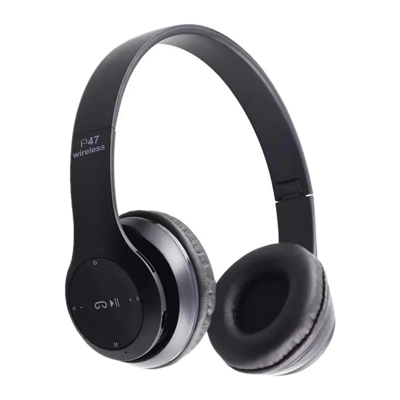 Headset Bluetooth P47 5.0 – Leve, Dobrável e com Som Imersivo para Jogos e Treinos
